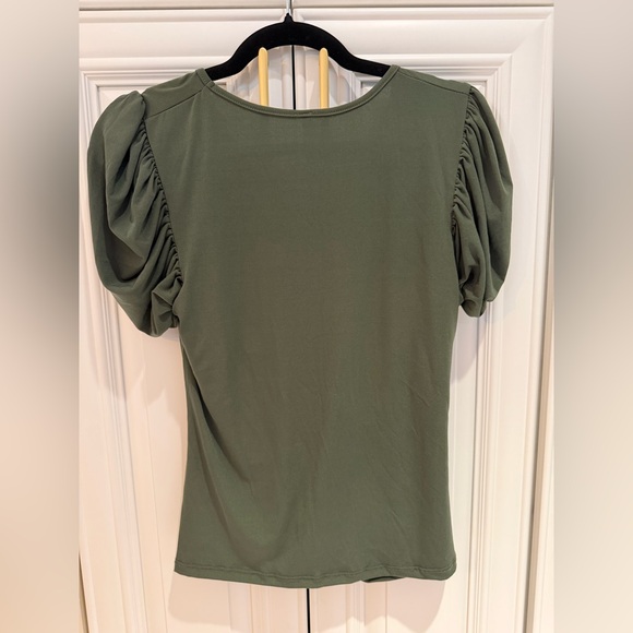 Olive Rouched Top - Picture 3 of 4